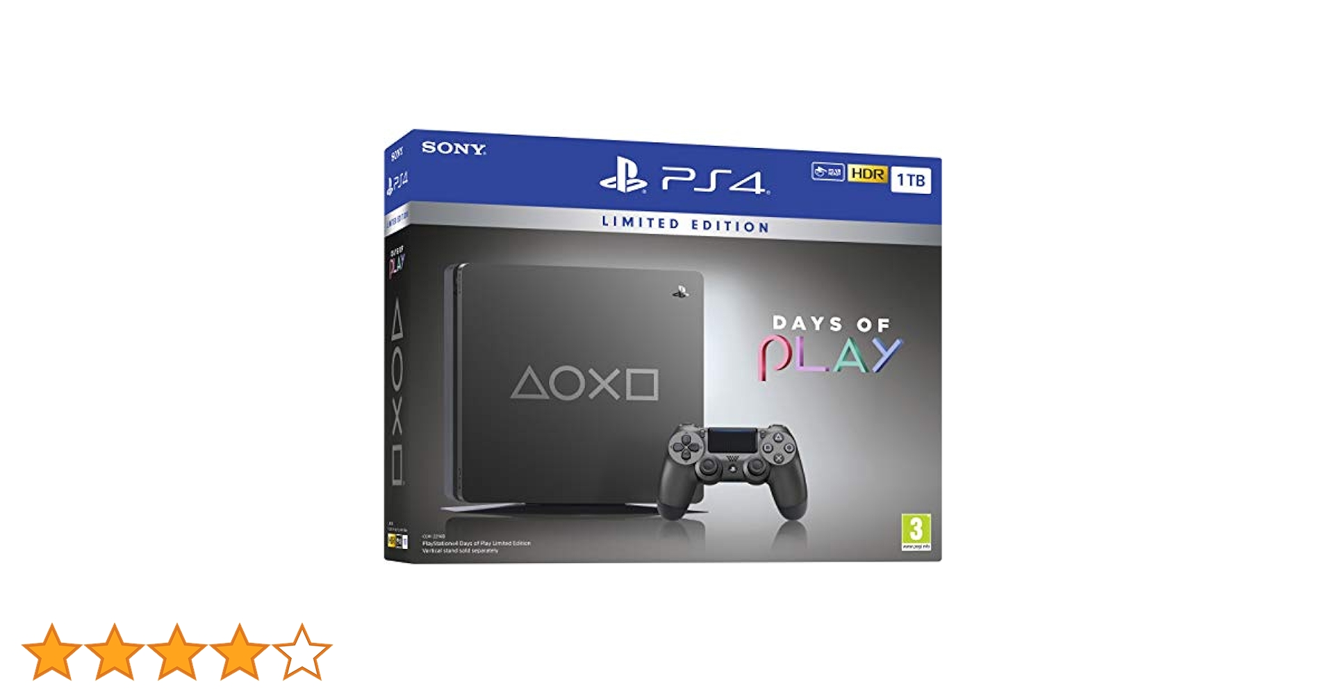 家庭用ゲーム機本体 PlayStation4 - PS4 Days of Play Limited Edition 1TB Sony PlayStation 4 1TB Slim Days of Play Limited Edition